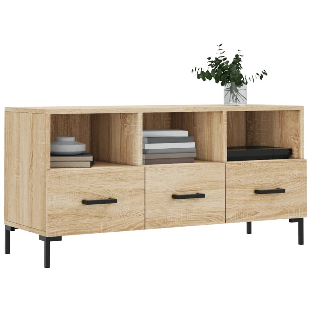 vidaXL Dulap TV stejar sonoma, 102x36x50 cm, lemn prelucrat