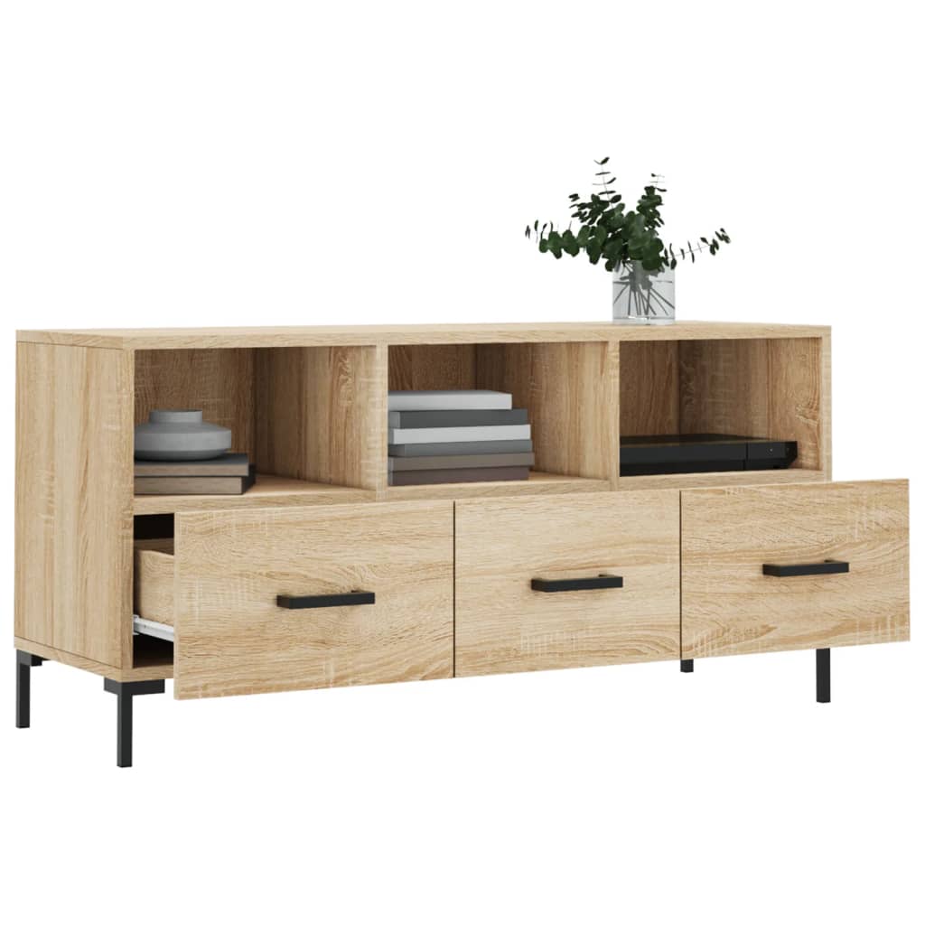 vidaXL Dulap TV stejar sonoma, 102x36x50 cm, lemn prelucrat