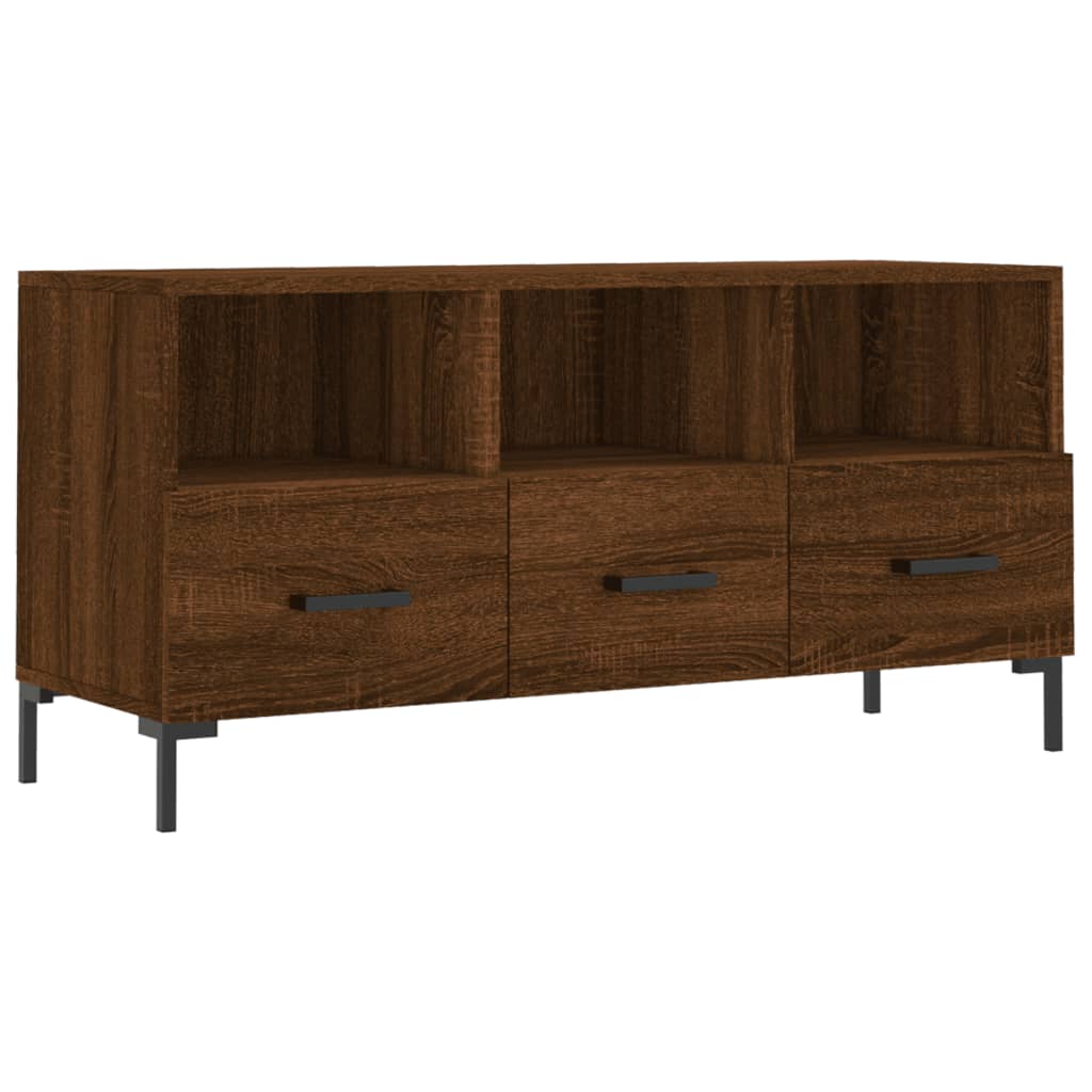 vidaXL Dulap TV stejar maro 102x36x50 cm, lemn prelucrat