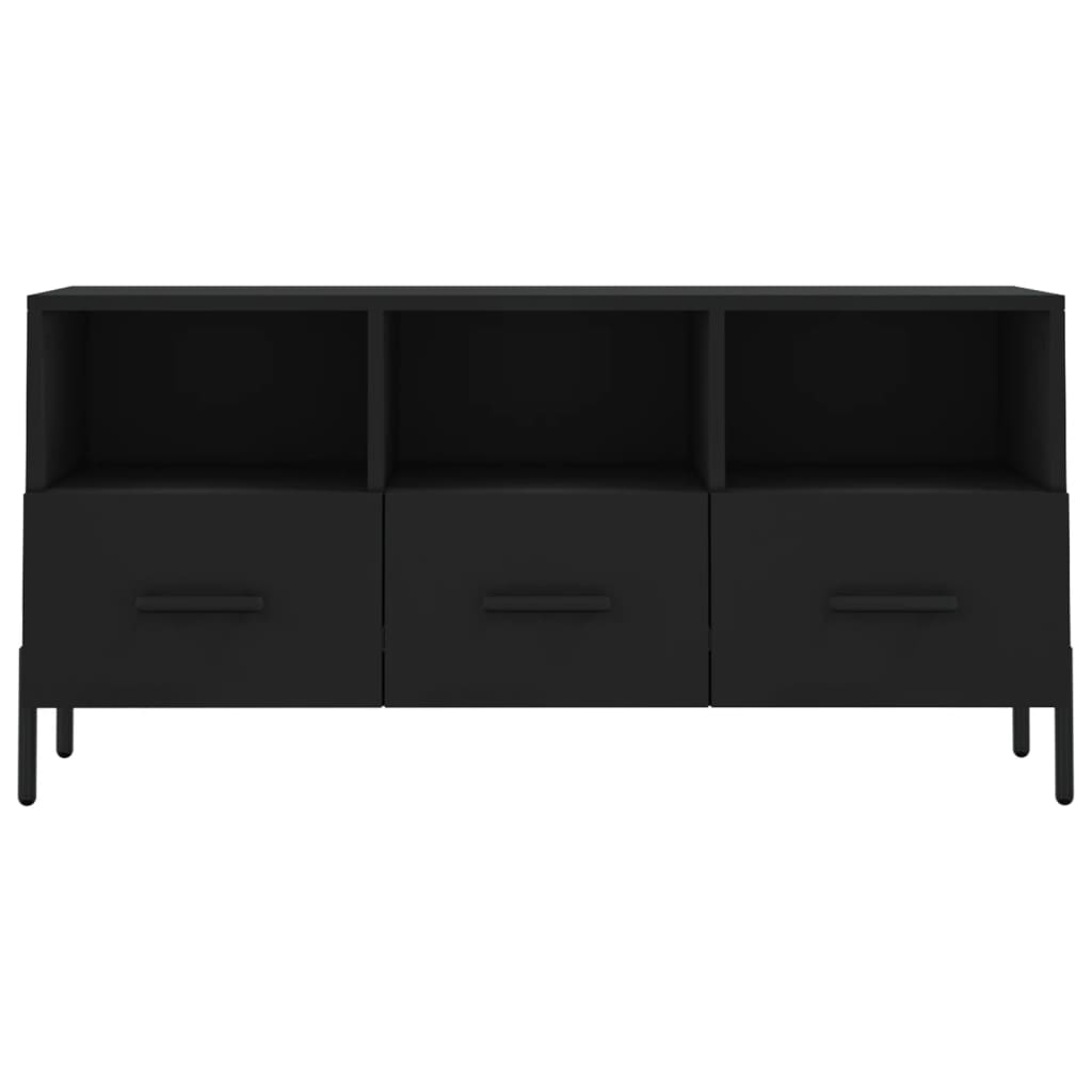 vidaXL Dulap TV, negru, 102x36x50 cm, lemn prelucrat