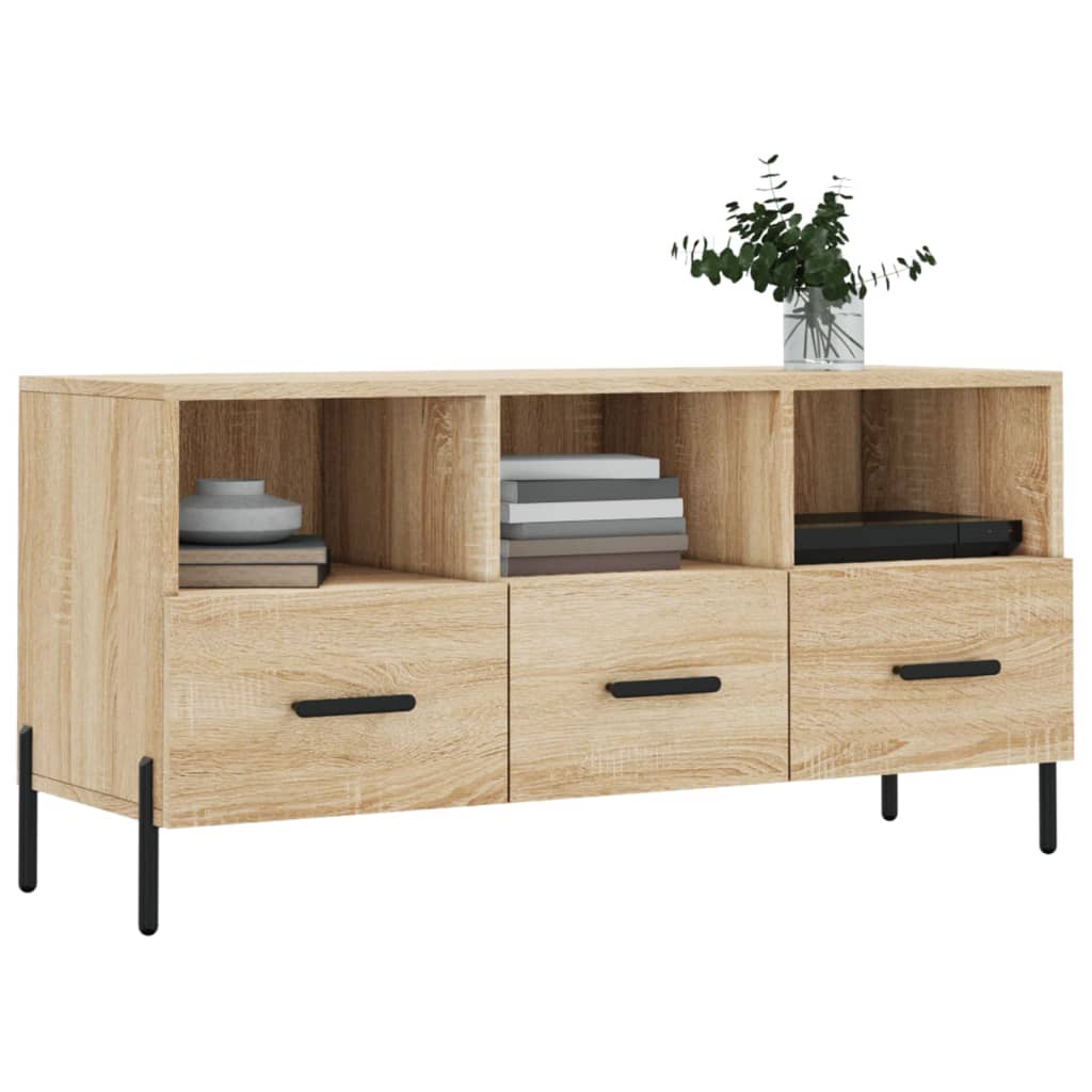 vidaXL Dulap TV stejar sonoma, 102x36x50 cm, lemn prelucrat