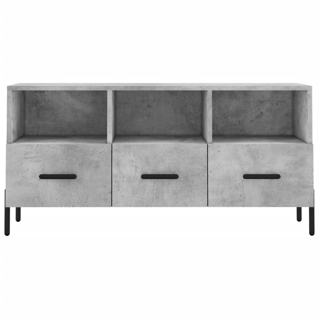 vidaXL Dulap TV, gri beton, 102x36x50 cm, lemn prelucrat