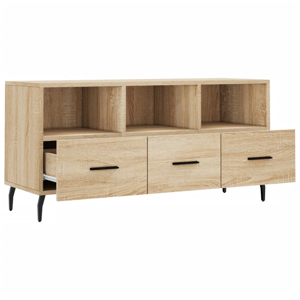vidaXL Dulap TV stejar sonoma, 102x36x50 cm, lemn prelucrat