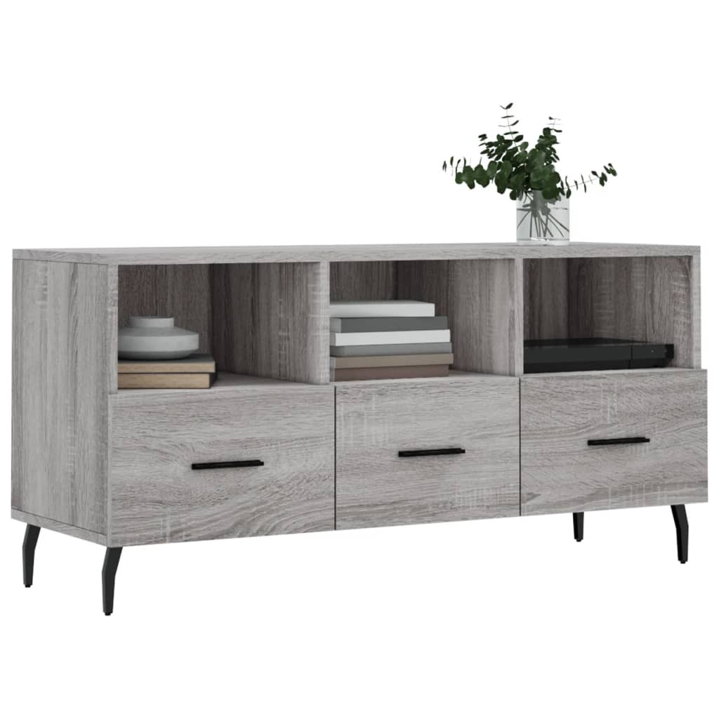 vidaXL Dulap TV, gri sonoma, 102x36x50 cm, lemn prelucrat