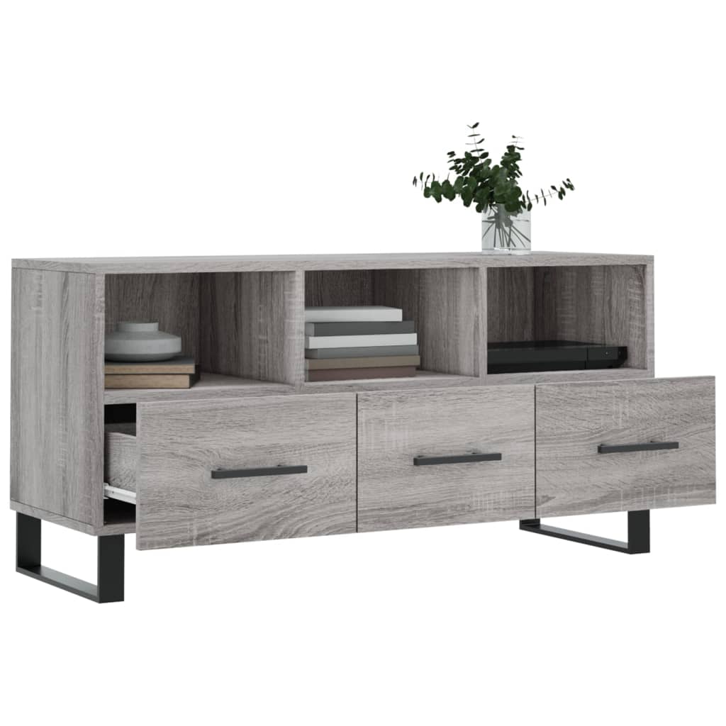 vidaXL Dulap TV, gri sonoma, 102x36x50 cm, lemn prelucrat