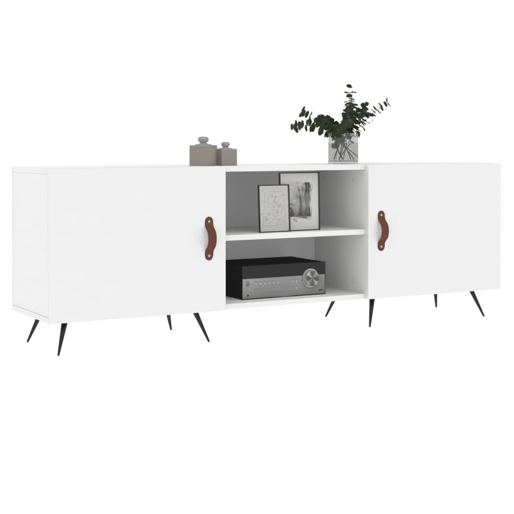 vidaXL Comodă TV, alb, 150x30x50 cm, lemn compozit