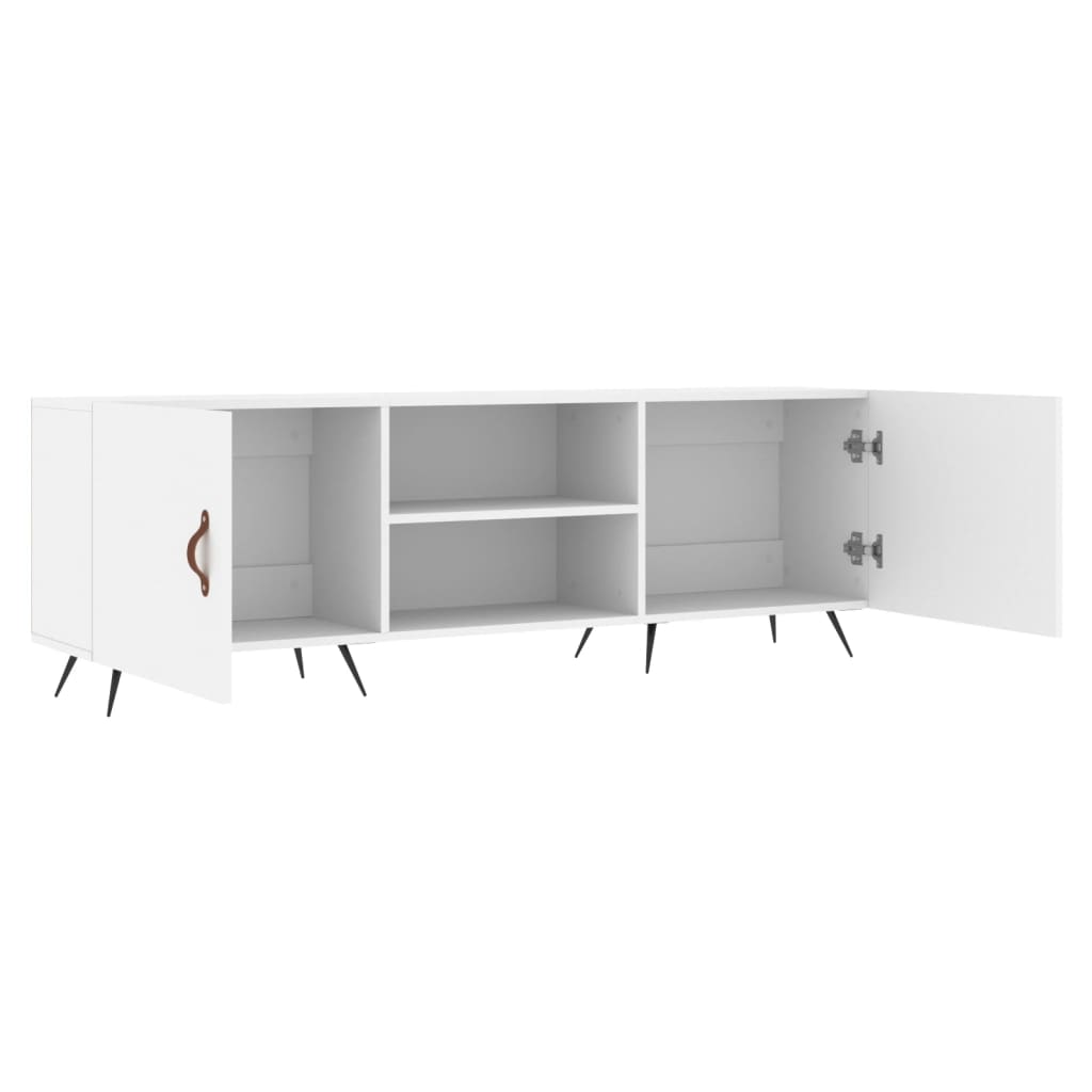 vidaXL Comodă TV, alb, 150x30x50 cm, lemn compozit