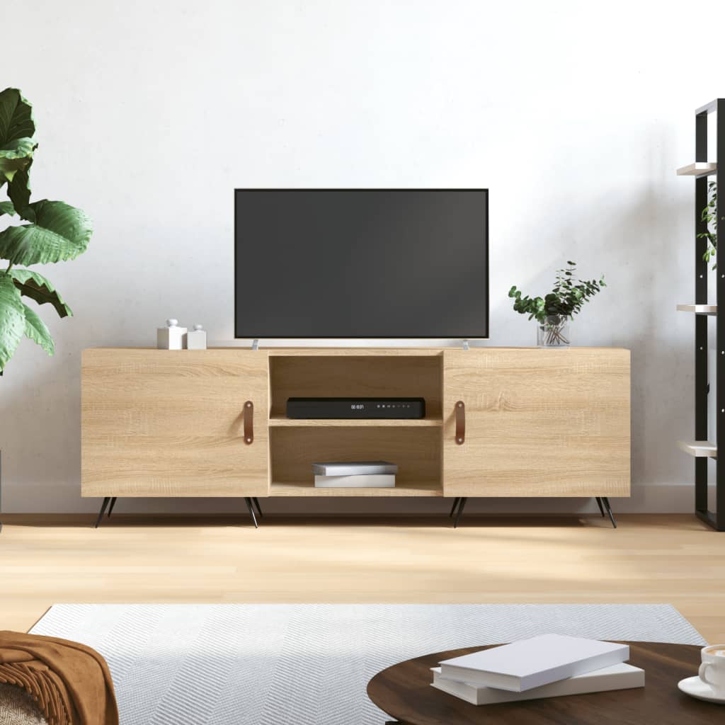 vidaXL Comodă TV, stejar sonoma, 150x30x50 cm, lemn compozit vidaXL Comodă TV, stejar sonoma, 150x30x50 cm, lemn compozit