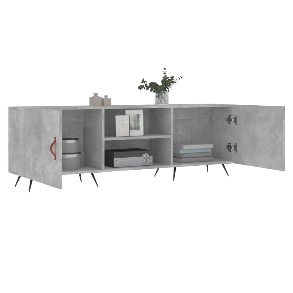 vidaXL Comodă TV, gri beton, 150x30x50 cm, lemn compozit vidaXL Comodă TV, gri beton, 150x30x50 cm, lemn compozit
