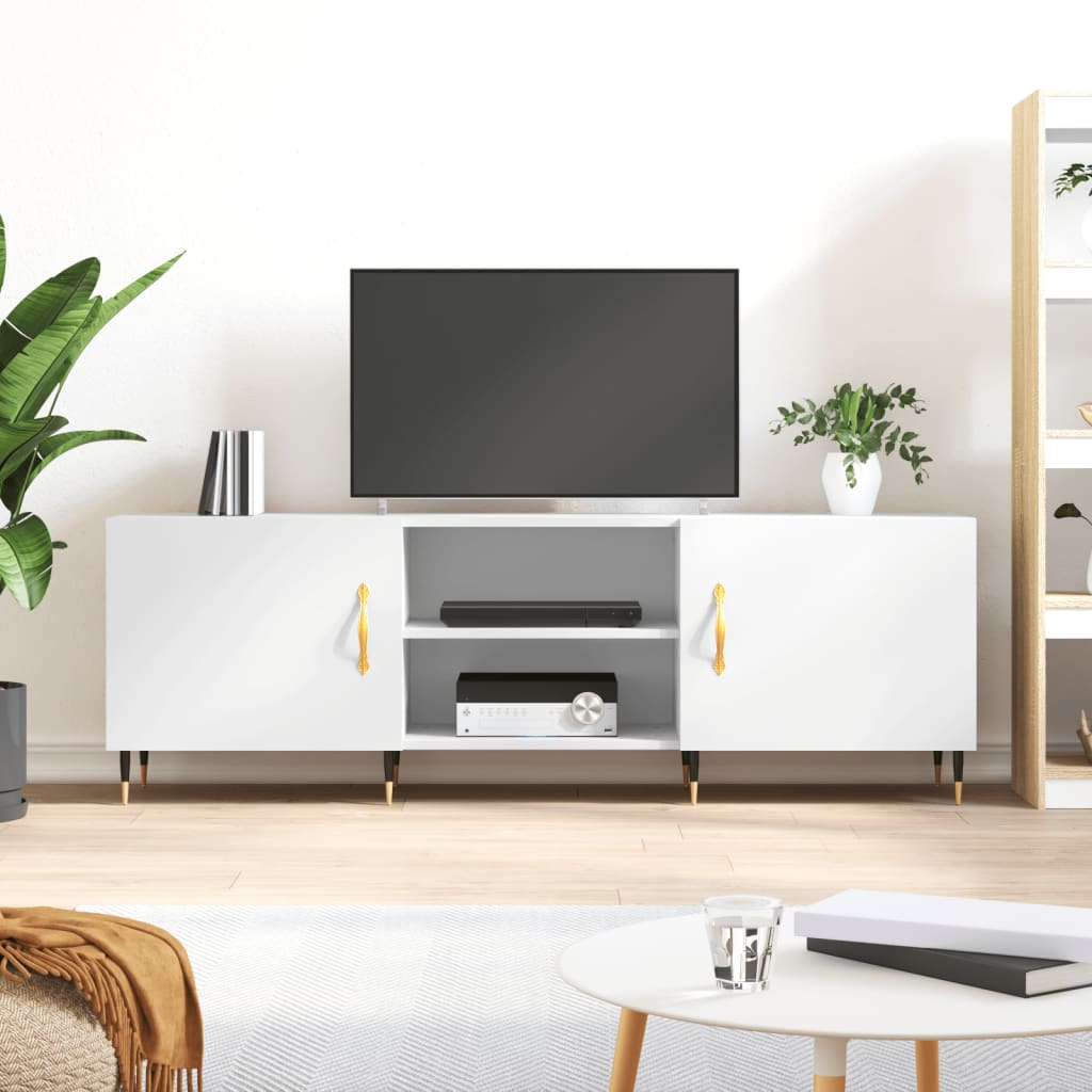 vidaXL Comodă TV, alb, 150x30x50 cm, lemn compozit vidaXL Comodă TV, alb, 150x30x50 cm, lemn compozit