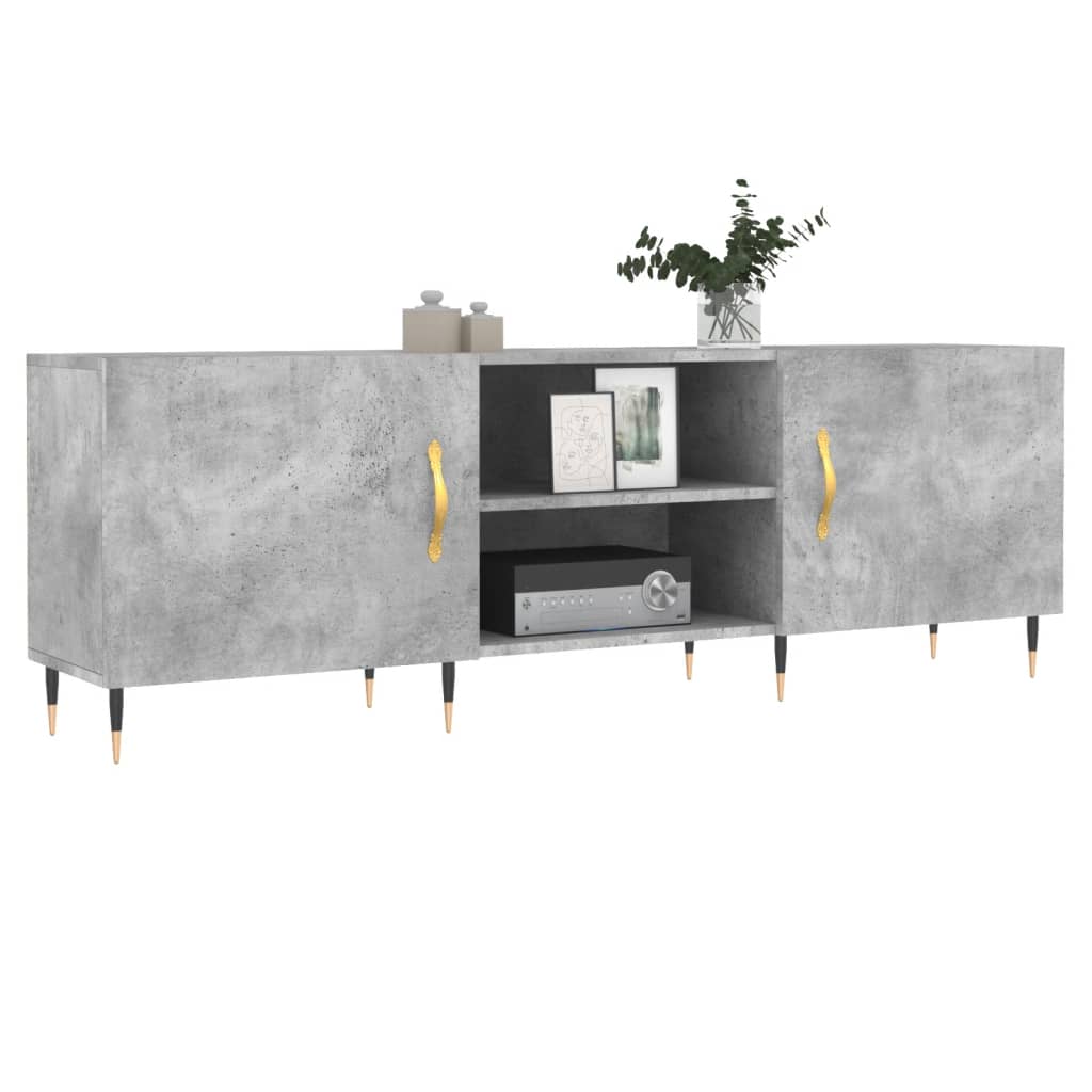vidaXL Comodă TV, gri beton, 150x30x50 cm, lemn compozit vidaXL Comodă TV, gri beton, 150x30x50 cm, lemn compozit