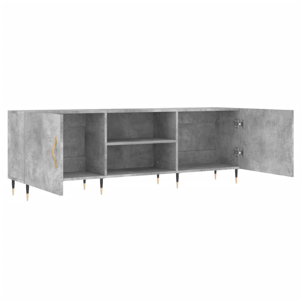 vidaXL Comodă TV, gri beton, 150x30x50 cm, lemn compozit vidaXL Comodă TV, gri beton, 150x30x50 cm, lemn compozit