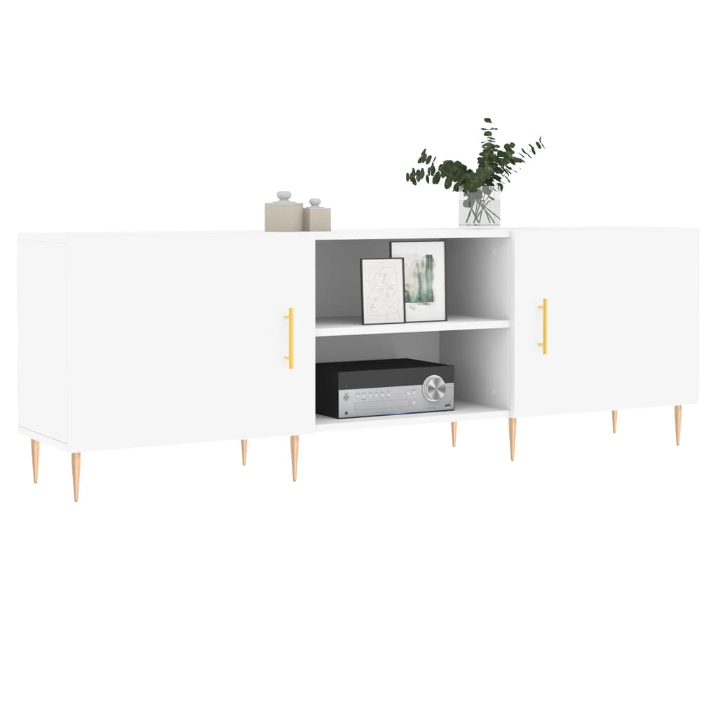 vidaXL Comodă TV, alb, 150x30x50 cm, lemn compozit vidaXL Comodă TV, alb, 150x30x50 cm, lemn compozit
