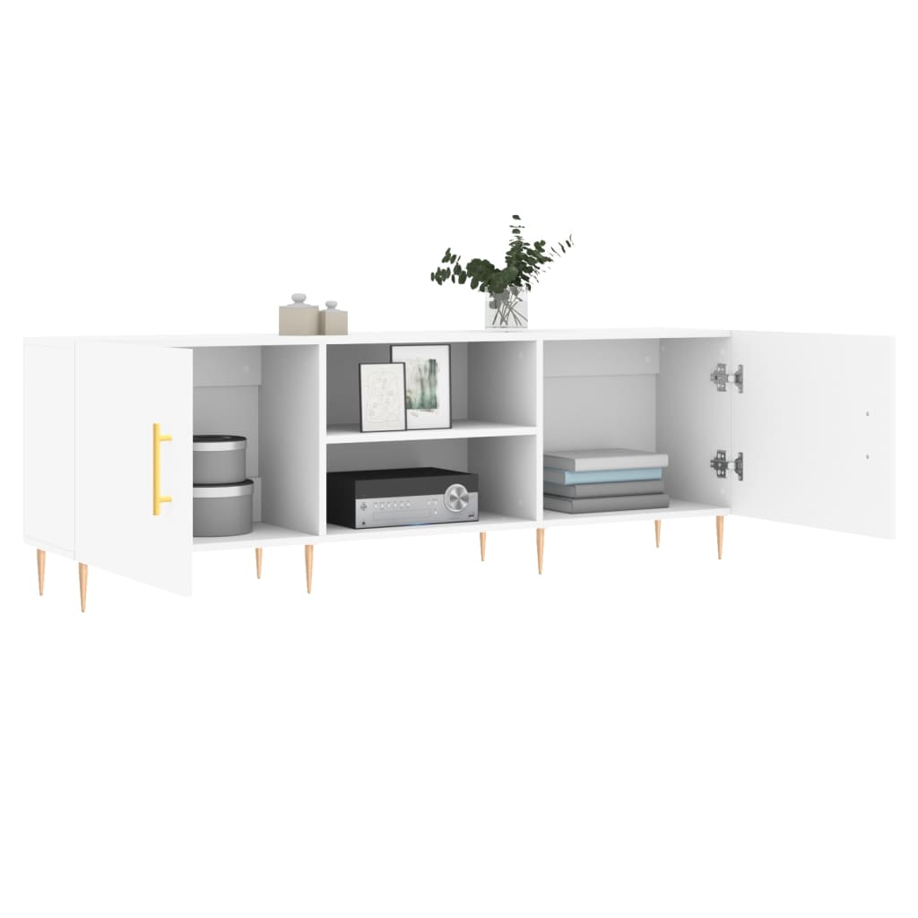 vidaXL Comodă TV, alb, 150x30x50 cm, lemn compozit vidaXL Comodă TV, alb, 150x30x50 cm, lemn compozit