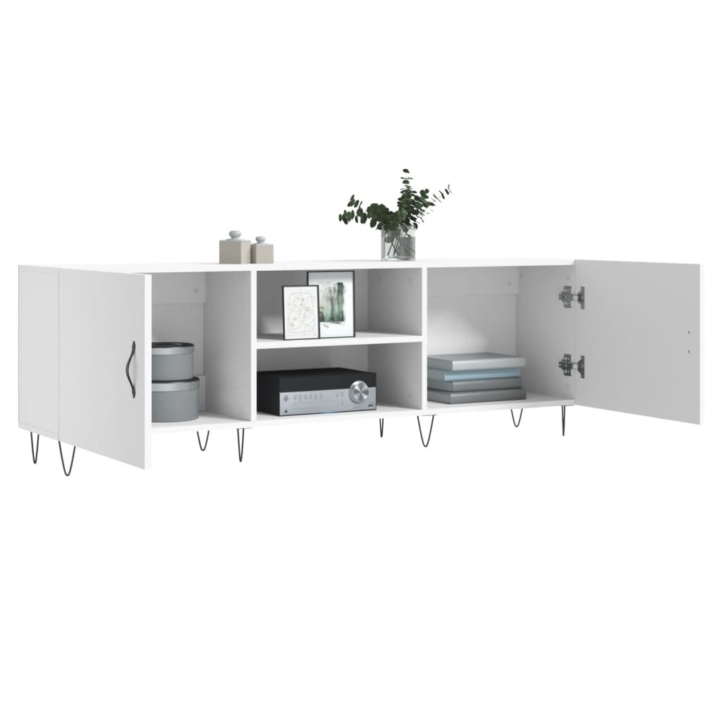 vidaXL Comodă TV, alb, 150x30x50 cm, lemn compozit vidaXL Comodă TV, alb, 150x30x50 cm, lemn compozit