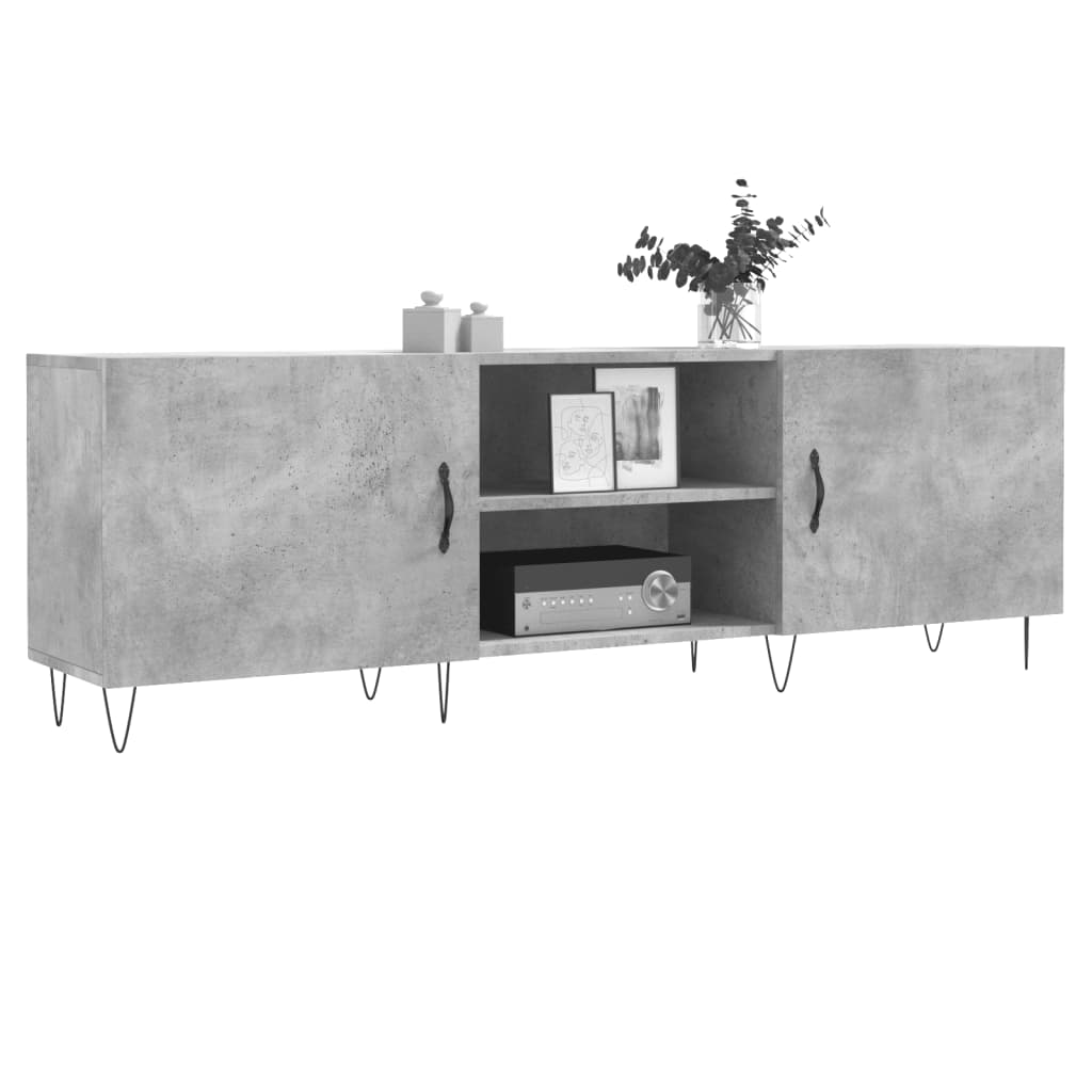 vidaXL Comodă TV, gri beton, 150x30x50 cm, lemn compozit vidaXL Comodă TV, gri beton, 150x30x50 cm, lemn compozit