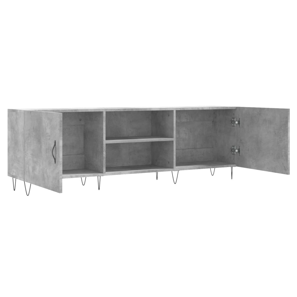 vidaXL Comodă TV, gri beton, 150x30x50 cm, lemn compozit vidaXL Comodă TV, gri beton, 150x30x50 cm, lemn compozit