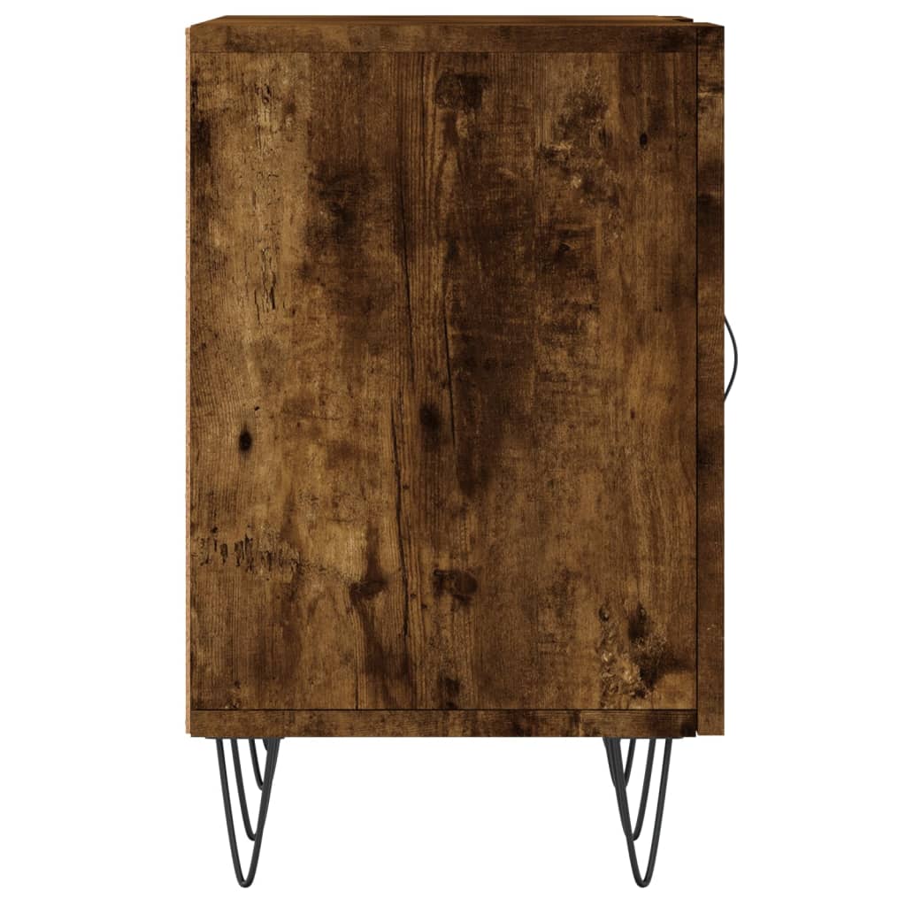 vidaXL Comodă TV, stejar fumuriu, 150x30x50 cm, lemn compozit