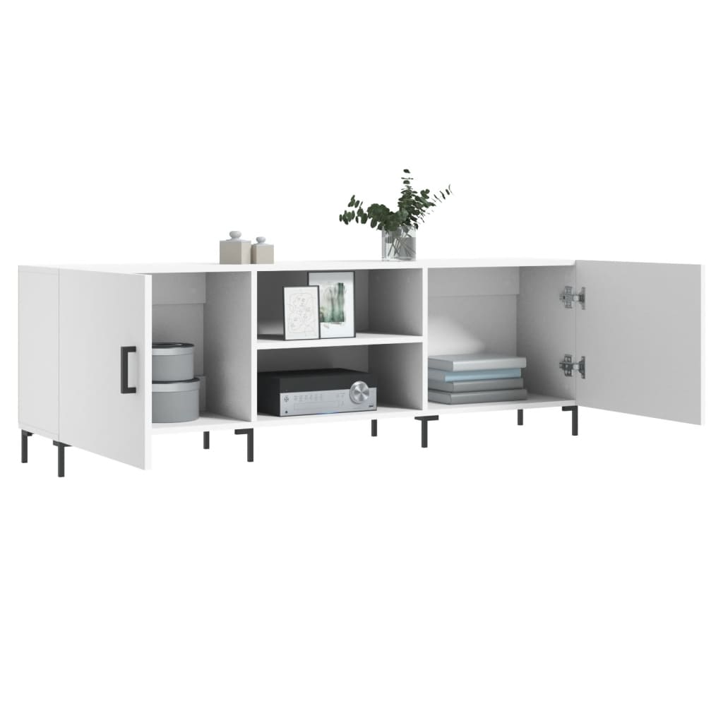 vidaXL Comodă TV, alb, 150x30x50 cm, lemn compozit vidaXL Comodă TV, alb, 150x30x50 cm, lemn compozit