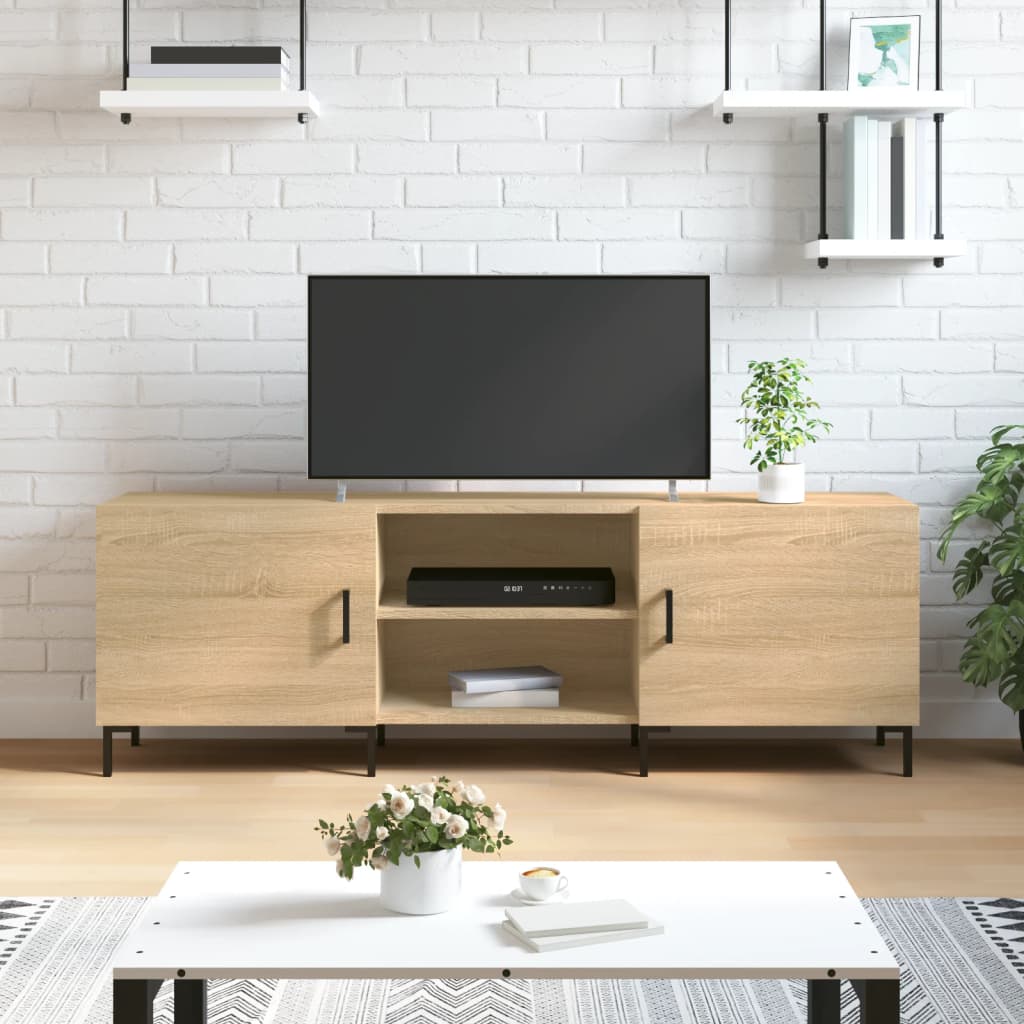 vidaXL Comodă TV, stejar sonoma, 150x30x50 cm, lemn compozit vidaXL Comodă TV, stejar sonoma, 150x30x50 cm, lemn compozit
