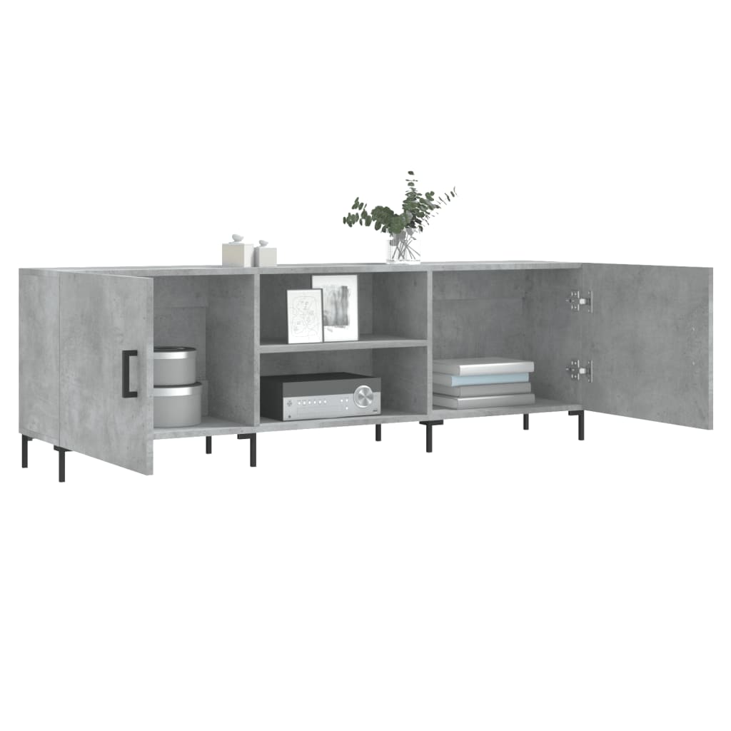 vidaXL Comodă TV, gri beton, 150x30x50 cm, lemn compozit vidaXL Comodă TV, gri beton, 150x30x50 cm, lemn compozit