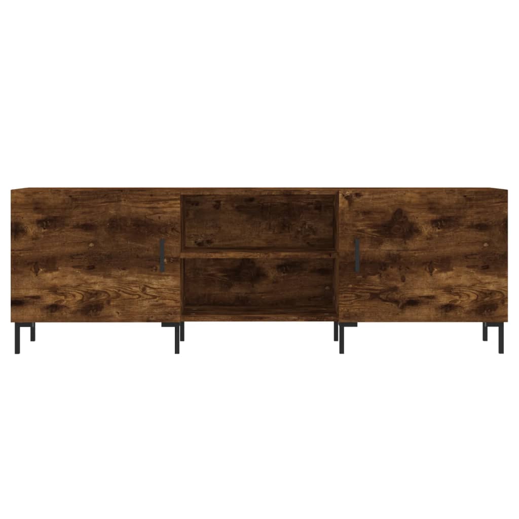 vidaXL Comodă TV, stejar fumuriu, 150x30x50 cm, lemn compozit