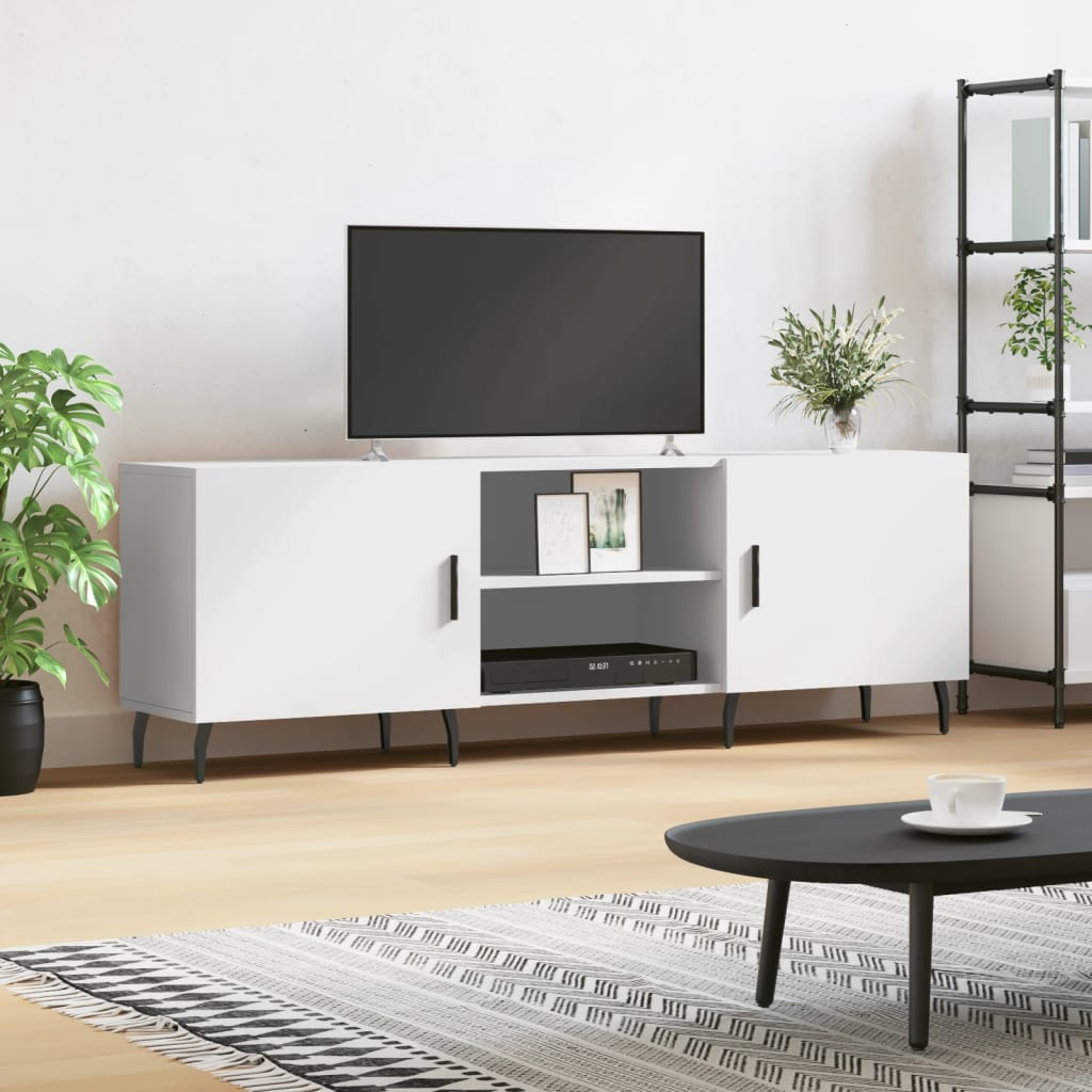 vidaXL Comodă TV, alb, 150x30x50 cm, lemn compozit vidaXL Comodă TV, alb, 150x30x50 cm, lemn compozit