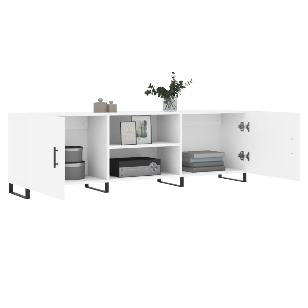 vidaXL Comodă TV, alb, 150x30x50 cm, lemn compozit vidaXL Comodă TV, alb, 150x30x50 cm, lemn compozit
