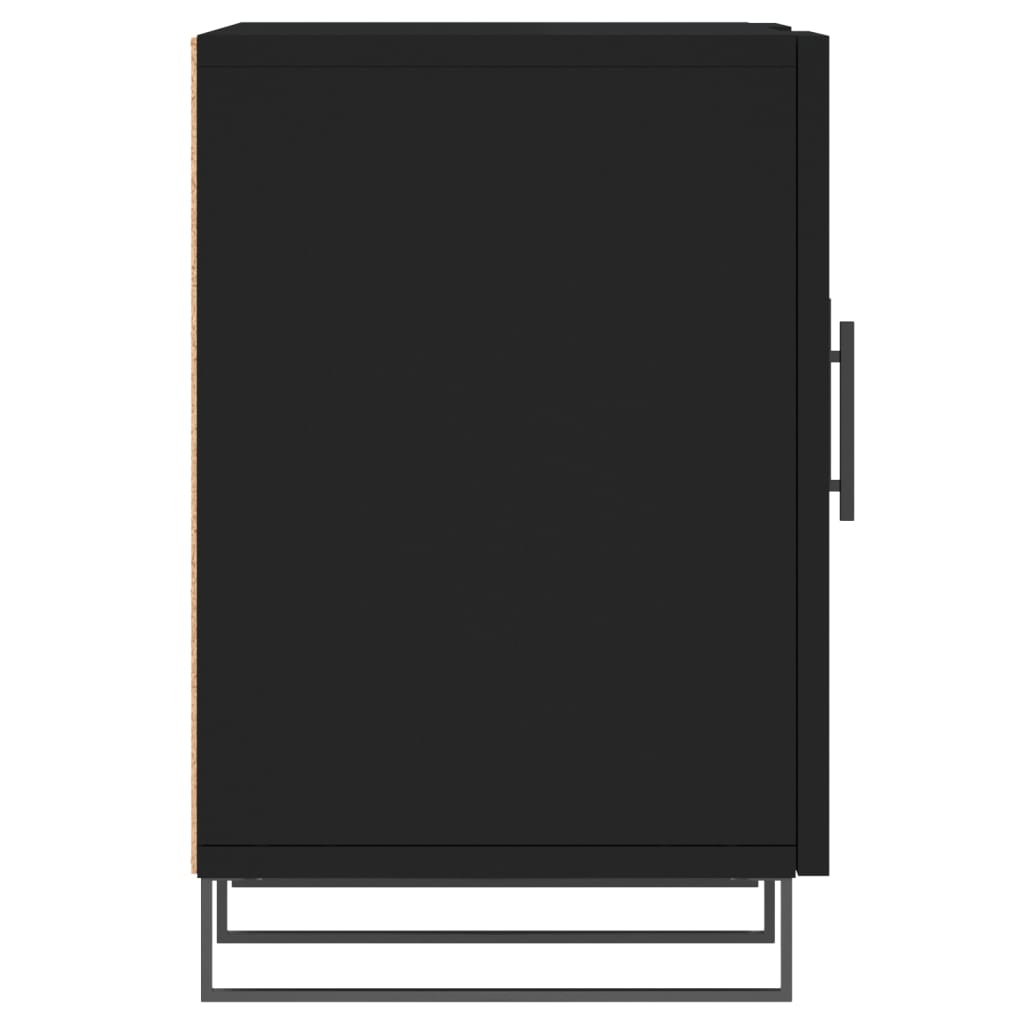 vidaXL Comodă TV, negru, 150x30x50 cm, lemn compozit