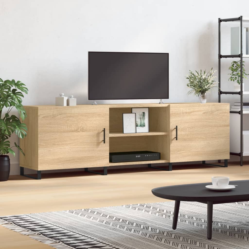 vidaXL Comodă TV, stejar sonoma, 150x30x50 cm, lemn compozit vidaXL Comodă TV, stejar sonoma, 150x30x50 cm, lemn compozit
