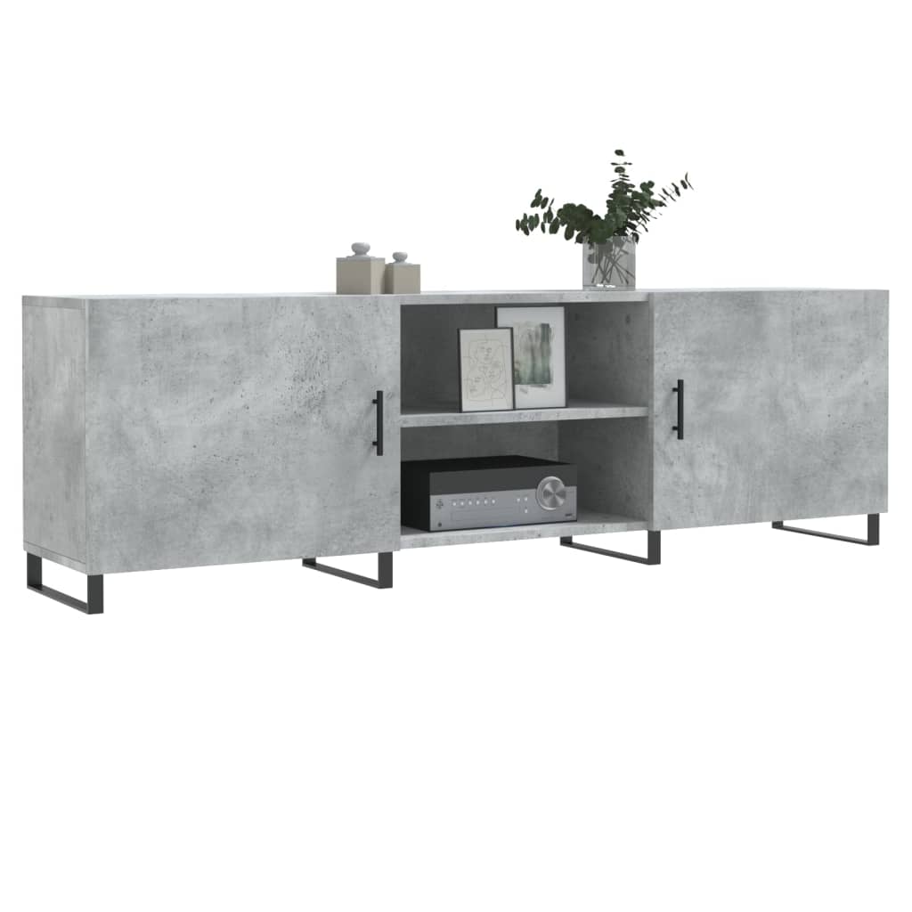 vidaXL Comodă TV, gri beton, 150x30x50 cm, lemn compozit vidaXL Comodă TV, gri beton, 150x30x50 cm, lemn compozit