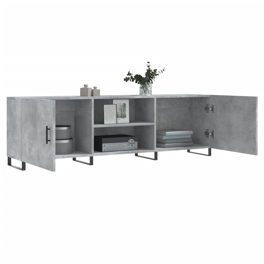 vidaXL Comodă TV, gri beton, 150x30x50 cm, lemn compozit vidaXL Comodă TV, gri beton, 150x30x50 cm, lemn compozit