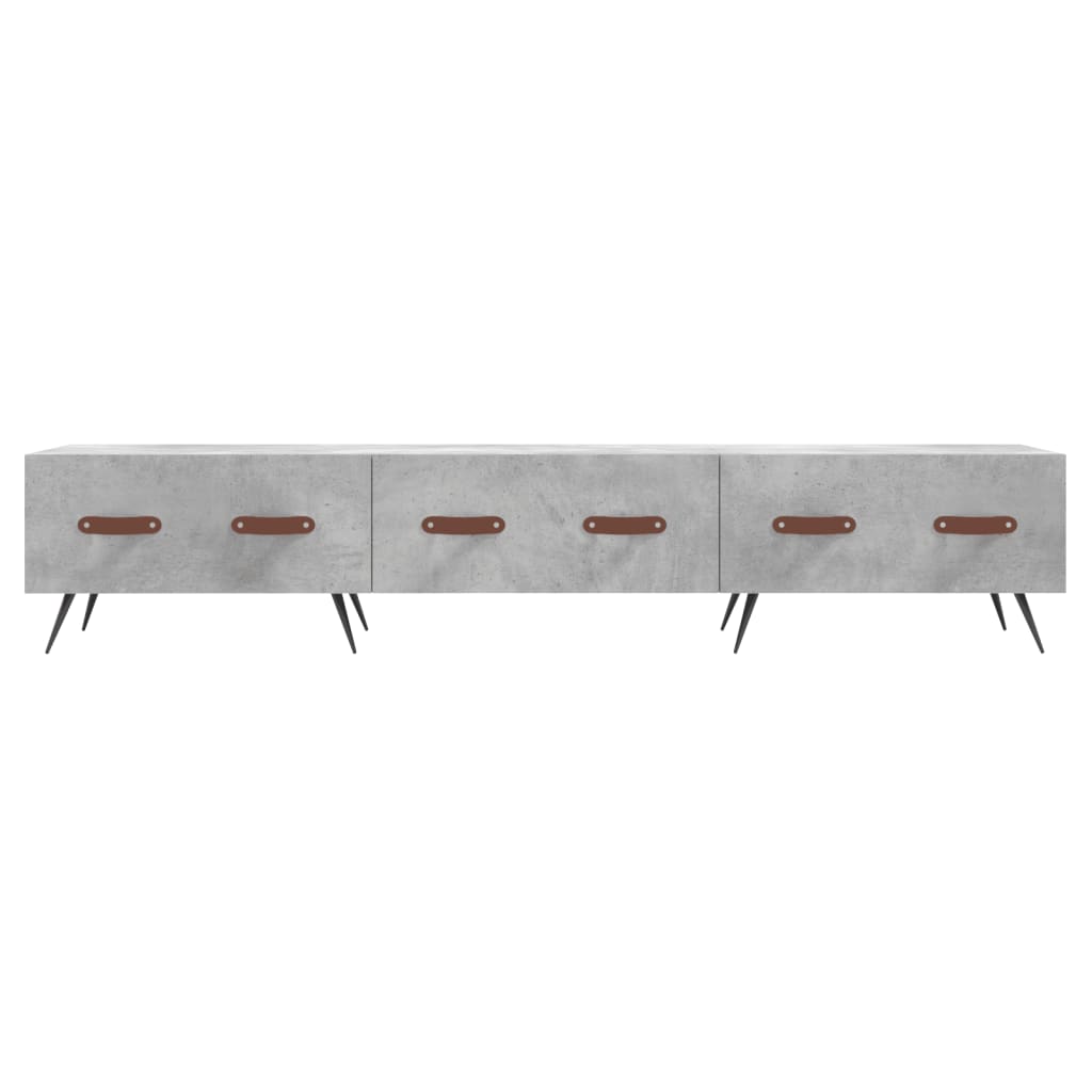vidaXL Comodă TV, gri beton, 150x36x30 cm, lemn prelucrat vidaXL Comodă TV, gri beton, 150x36x30 cm, lemn prelucrat