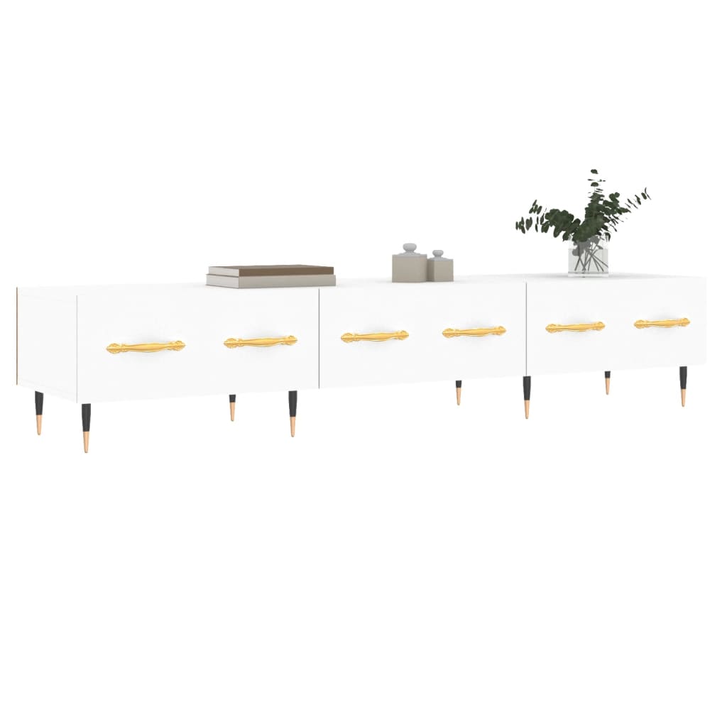 vidaXL Comodă TV, alb, 150x36x30 cm, lemn prelucrat