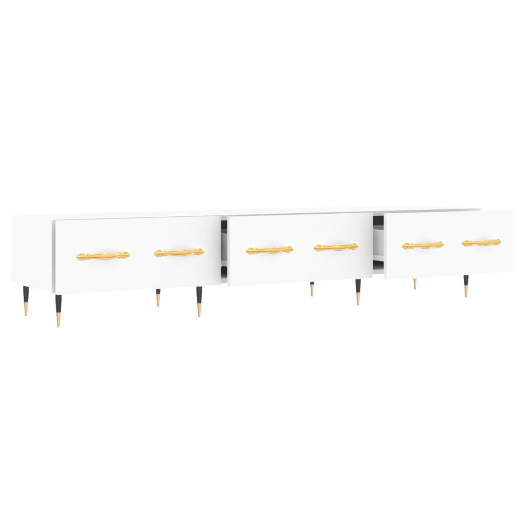 vidaXL Comodă TV, alb, 150x36x30 cm, lemn prelucrat