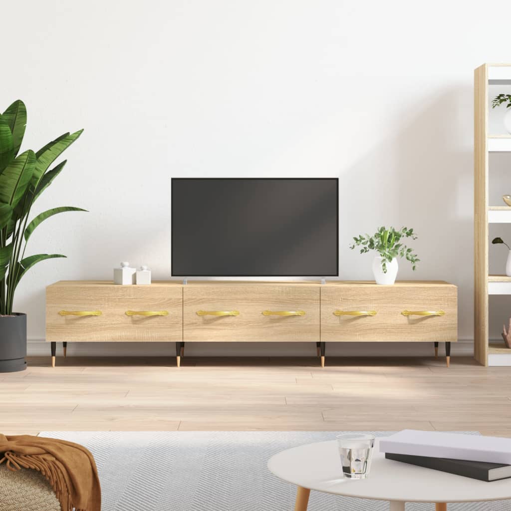 vidaXL Dulap TV, stejar sonoma, 150x36x30 cm, lemn prelucrat vidaXL Dulap TV, stejar sonoma, 150x36x30 cm, lemn prelucrat