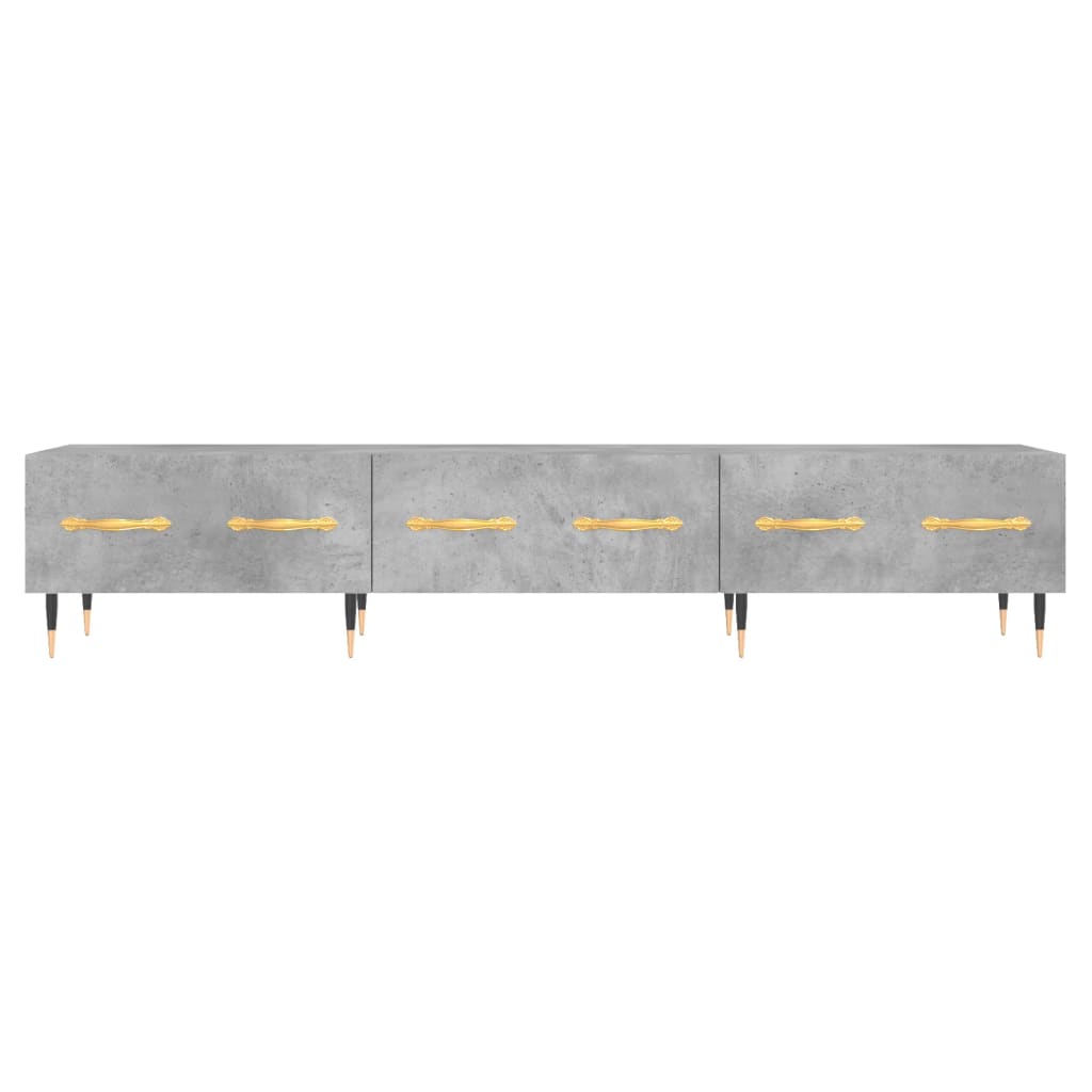 vidaXL Comodă TV, gri beton, 150x36x30 cm, lemn prelucrat vidaXL Comodă TV, gri beton, 150x36x30 cm, lemn prelucrat