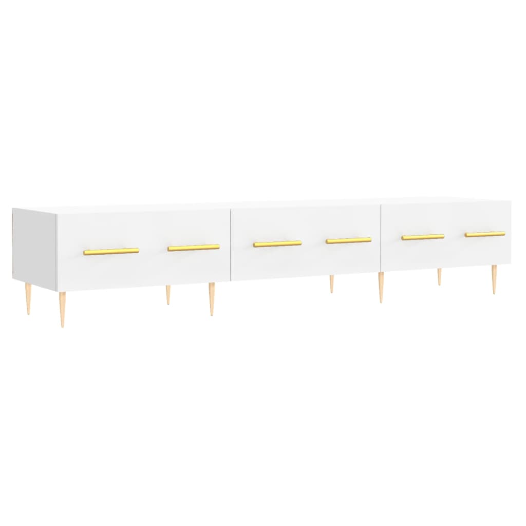 vidaXL Comodă TV, alb, 150x36x30 cm, lemn prelucrat vidaXL Comodă TV, alb, 150x36x30 cm, lemn prelucrat