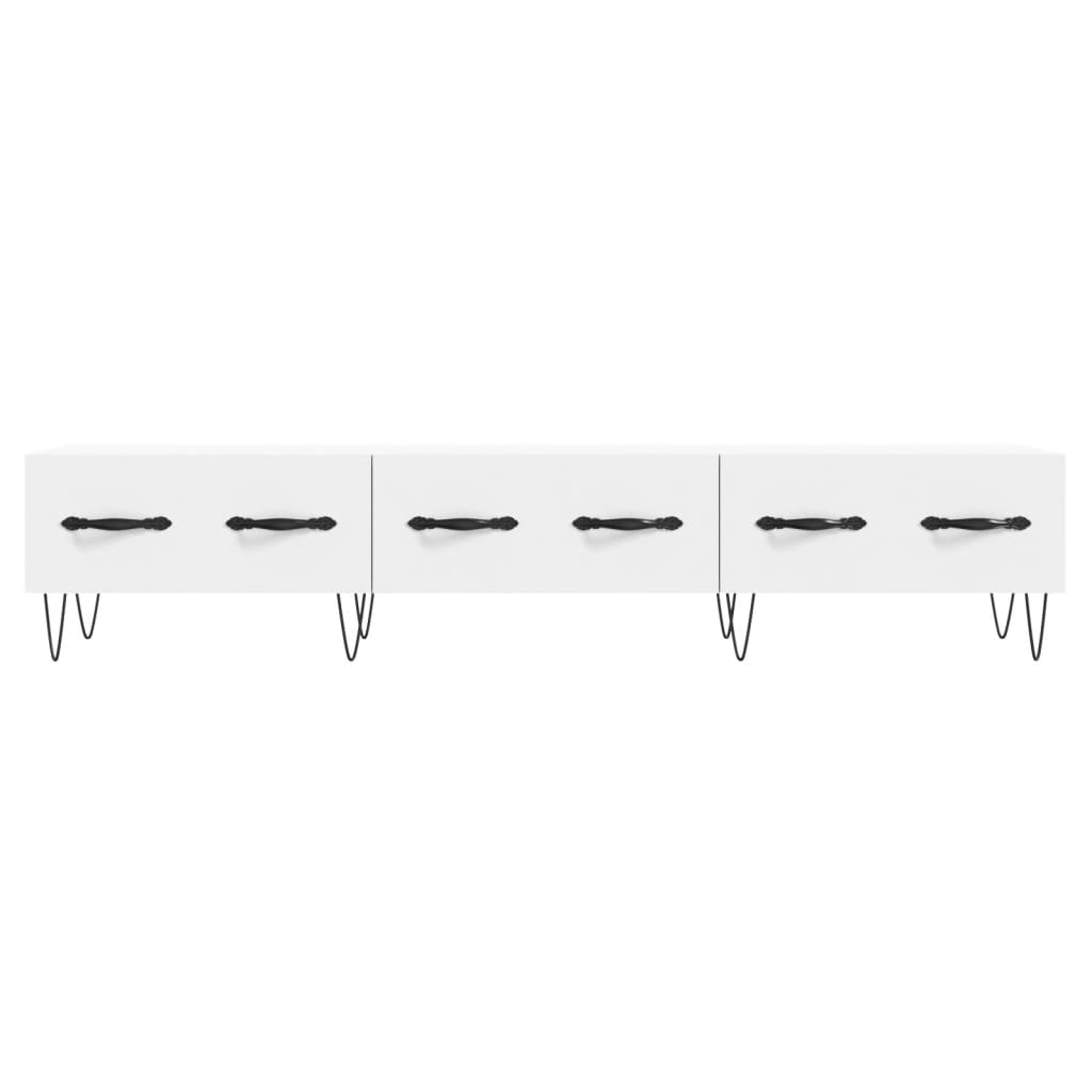 vidaXL Comodă TV, alb, 150x36x30 cm, lemn prelucrat vidaXL Comodă TV, alb, 150x36x30 cm, lemn prelucrat