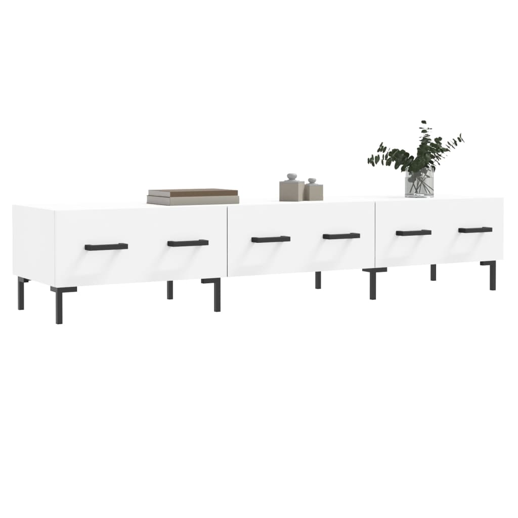 vidaXL Comodă TV, alb, 150x36x30 cm, lemn prelucrat vidaXL Comodă TV, alb, 150x36x30 cm, lemn prelucrat