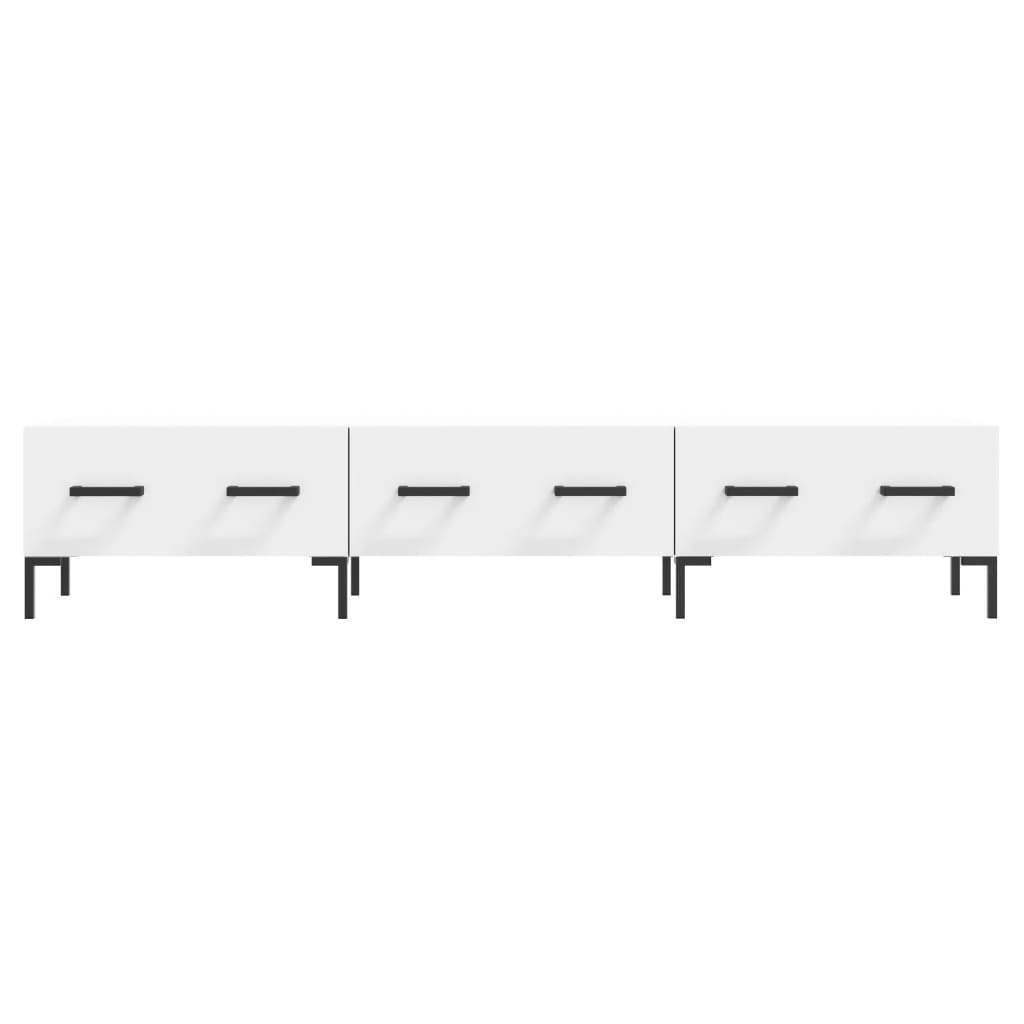 vidaXL Comodă TV, alb, 150x36x30 cm, lemn prelucrat vidaXL Comodă TV, alb, 150x36x30 cm, lemn prelucrat