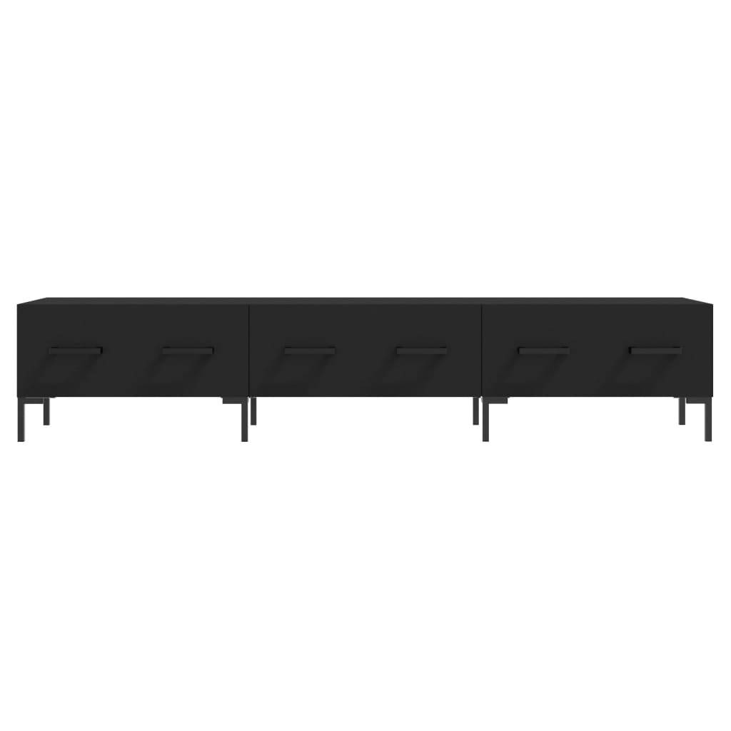 vidaXL Dulap TV, negru, 150x36x30 cm, lemn prelucrat vidaXL Dulap TV, negru, 150x36x30 cm, lemn prelucrat