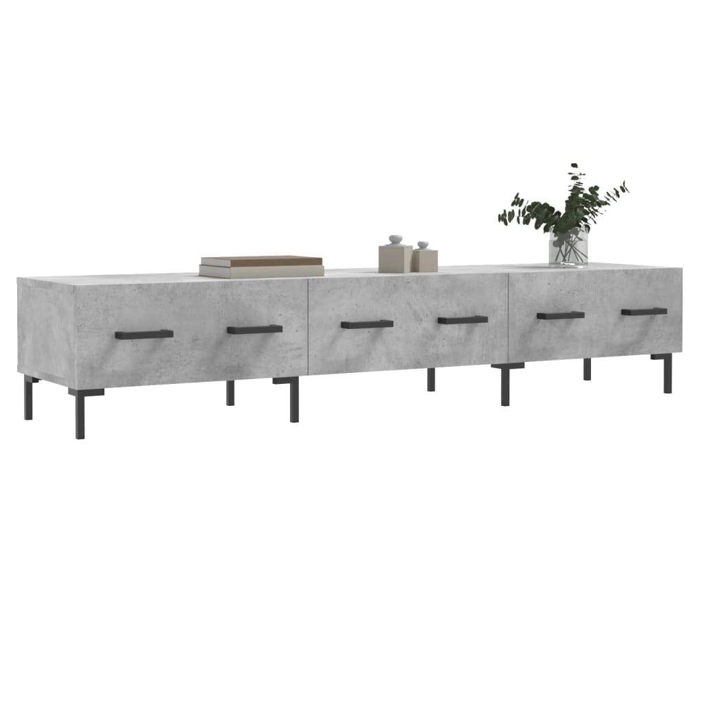 vidaXL Comodă TV, gri beton, 150x36x30 cm, lemn prelucrat vidaXL Comodă TV, gri beton, 150x36x30 cm, lemn prelucrat