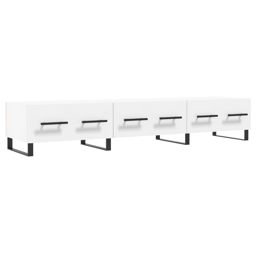 vidaXL Comodă TV, alb, 150x36x30 cm, lemn prelucrat