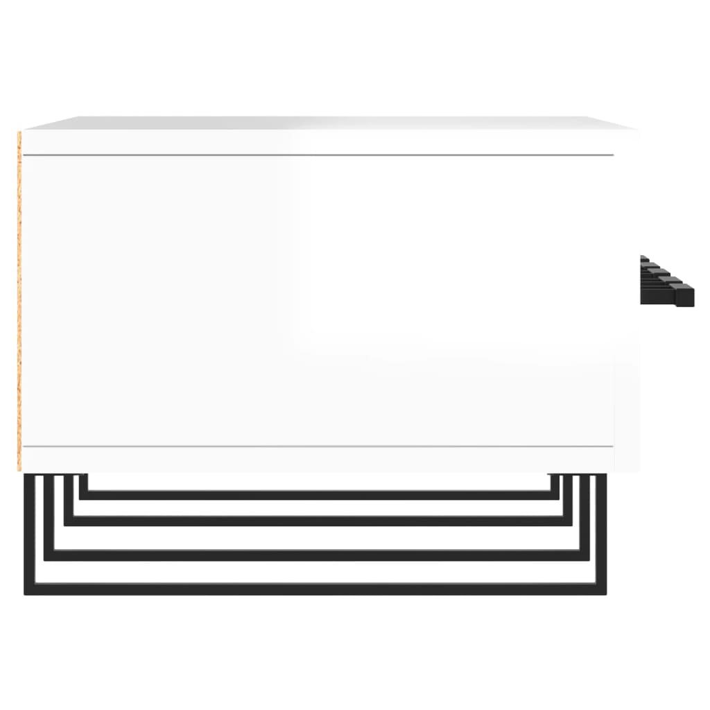 vidaXL Comodă TV, alb extralucios, 150x36x30 cm, lemn prelucrat