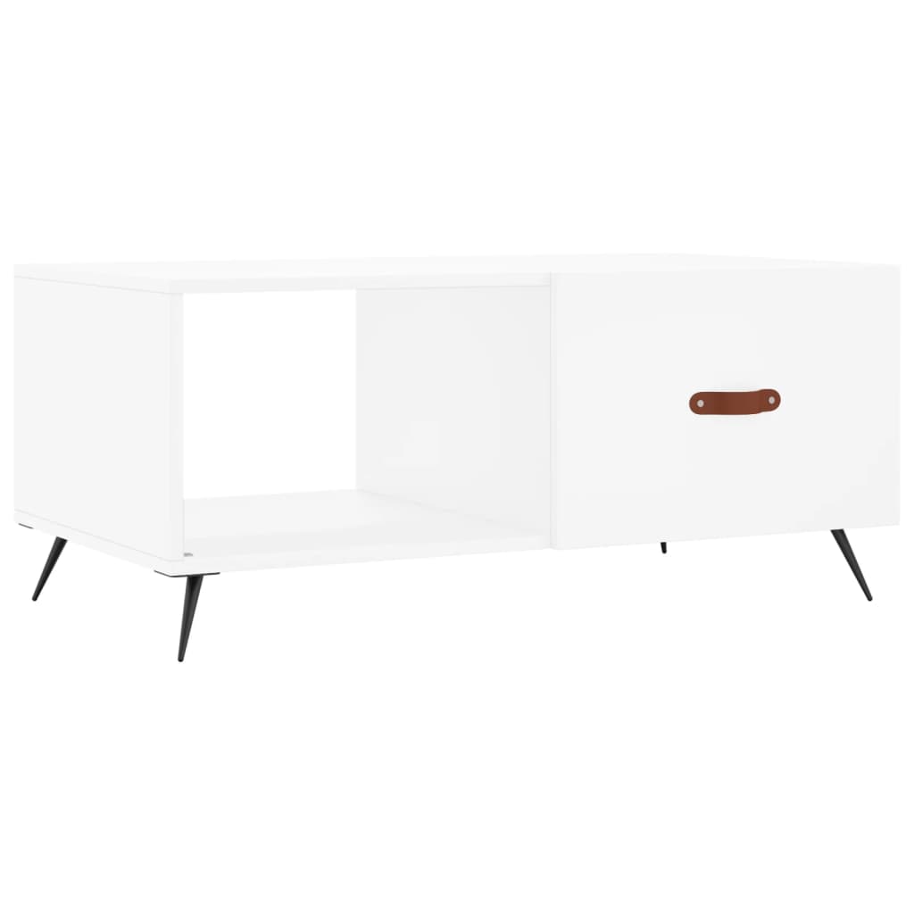 vidaXL Măsuță de cafea, alb, 90x50x40 cm, lemn prelucrat vidaXL Măsuță de cafea, alb, 90x50x40 cm, lemn prelucrat