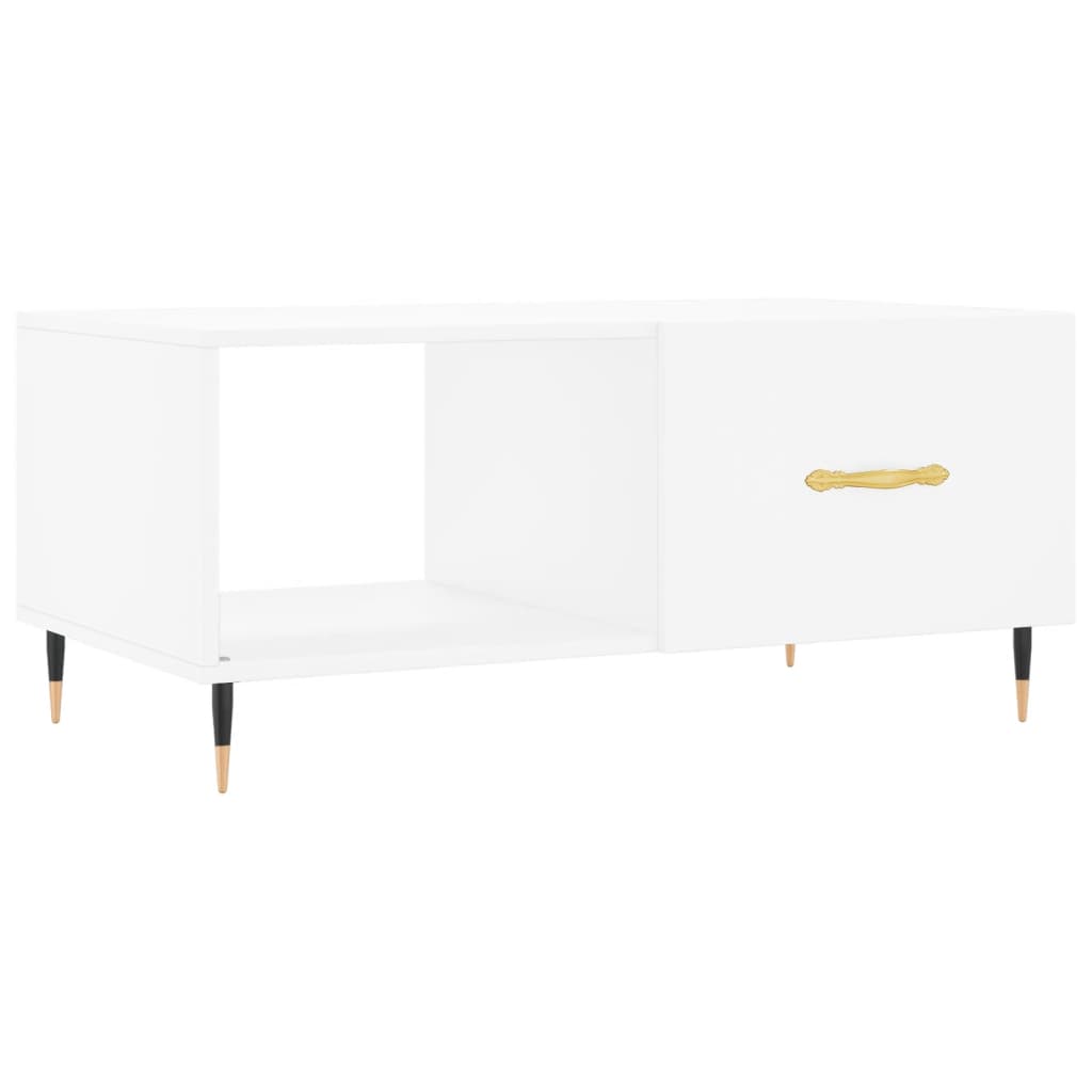 vidaXL Măsuță de cafea, alb, 90x50x40 cm, lemn prelucrat vidaXL Măsuță de cafea, alb, 90x50x40 cm, lemn prelucrat