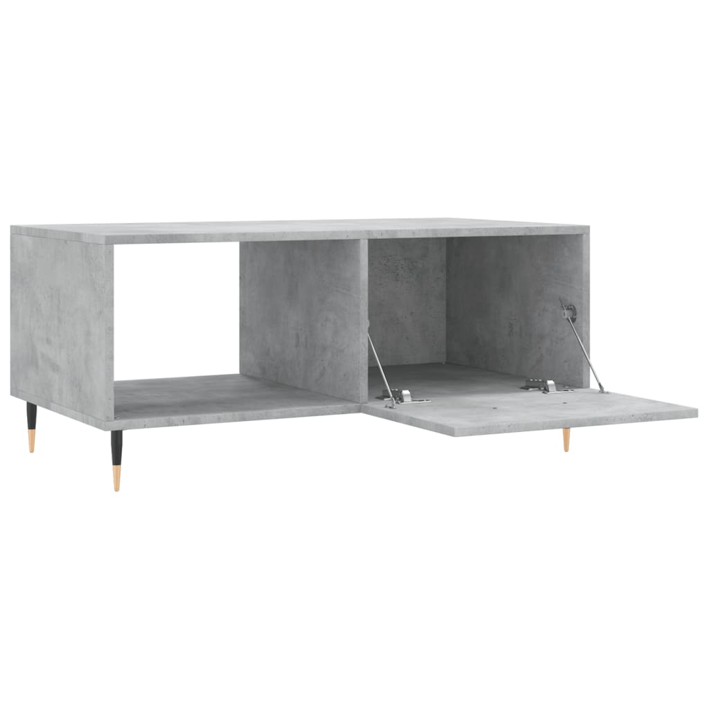 vidaXL Măsuță de cafea, gri beton, 90x50x40 cm, lemn prelucrat