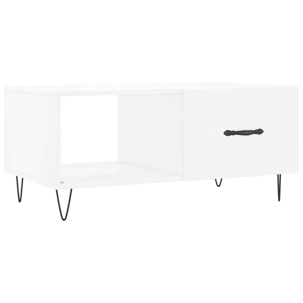 vidaXL Măsuță de cafea, alb, 90x50x40 cm, lemn prelucrat vidaXL Măsuță de cafea, alb, 90x50x40 cm, lemn prelucrat