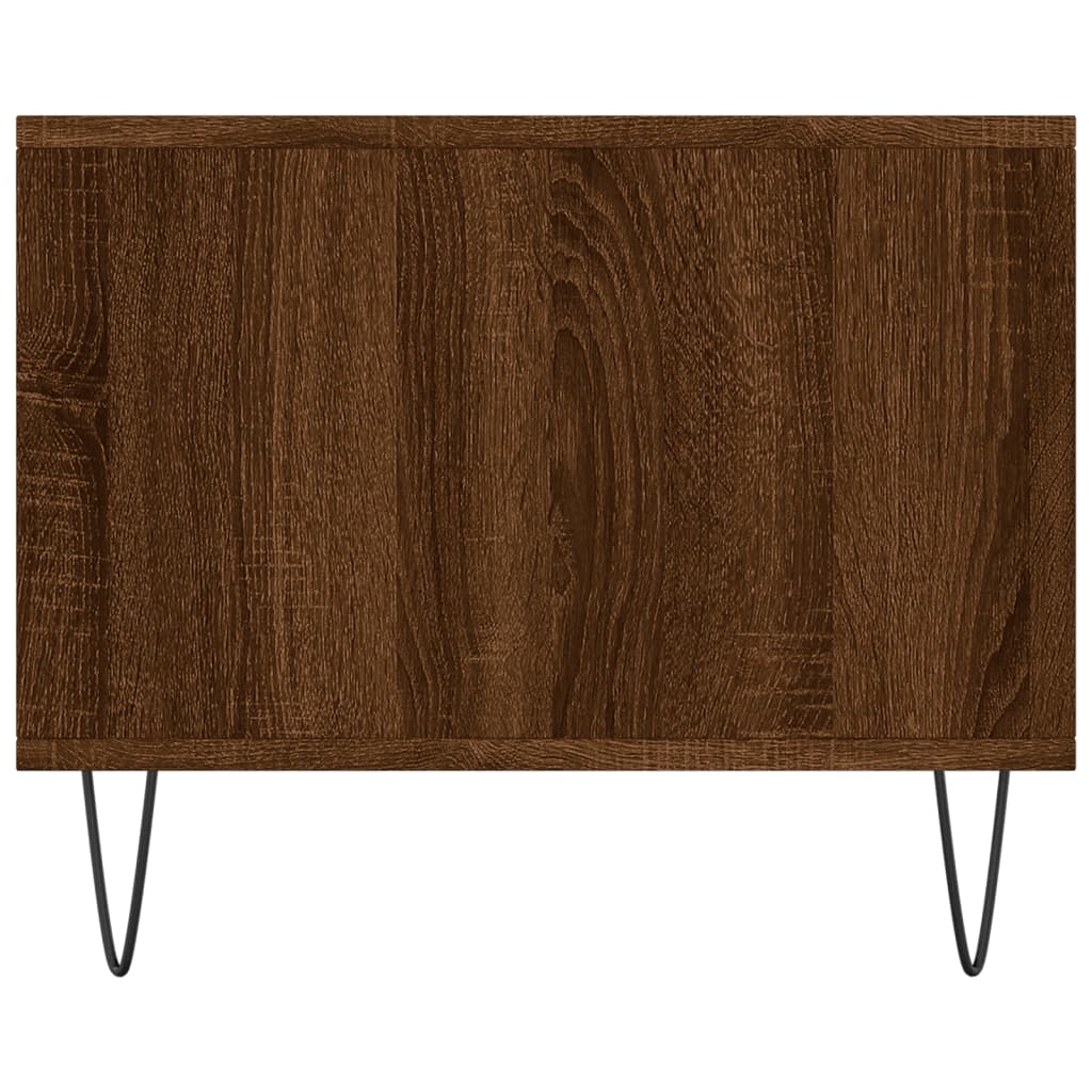 vidaXL Măsuță de cafea, stejar maro, 90x50x40 cm, lemn prelucrat vidaXL Măsuță de cafea, stejar maro, 90x50x40 cm, lemn prelucrat